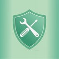 Secure Technical Support and Repair Icon Royalty Free Stock Photo