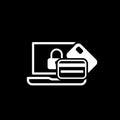 Secure Transaction Icon. Flat Design.