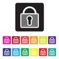 Secure website icon set