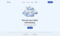 Cloud Data Security: Effortless Protection Royalty Free Stock Photo