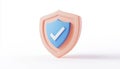 Secure Your Device With The Verified Check Shield Secure Security Antivirus Logo Royalty Free Stock Photo
