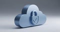 Enhanced Cloud Security and Data Protection Icon for Digital Business Solutions Royalty Free Stock Photo