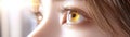 Secure your digital world with advanced biometric authentication This image showcases a close-up of a human eye, symbolizing