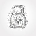 Secure Your Possessions with a Simple Padlock. Royalty Free Stock Photo