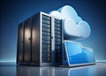 Secure Your Web Hosting Data with Robust Cloud Backup Configuration Royalty Free Stock Photo