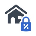 Secured home loan icon