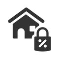 Secured home loan icon