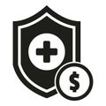 Secured money icon simple vector. Business money Royalty Free Stock Photo