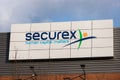 Securex sign in verviers belgium Royalty Free Stock Photo