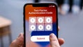 Securing Access: Two-Factor Authentication Process on Smartphone Interface