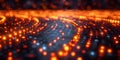 Securing Against Cyber Crime: Abstract Digital Background with Binary Codes and Symbols. Concept