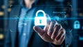 Securing digital data with advanced technology Royalty Free Stock Photo