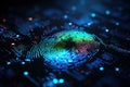 Securing Identity Exploring Digital Biometrics Fingerprint Verification Data for Enhanced Authentication. created with Generative Royalty Free Stock Photo