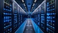 Securing Networks: Modern Data Center and Cloud Networking in Cyber Security and Network Royalty Free Stock Photo