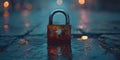 Securing personal data with encryption login credentials and secure access to user information on