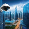 Securing the Urban Landscape Modern City Surveillance Camera Keeping created with