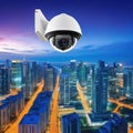 Securing the Urban Landscape Modern City Surveillance Camera Keeping created with