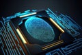 Securing Your Identity. Fingerprint security. Generative Ai Royalty Free Stock Photo