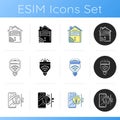 Securing your smart home icons set