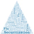 Securitization word cloud on white background Royalty Free Stock Photo