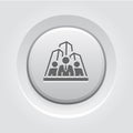 Security Agency Icon. Grey Button Design