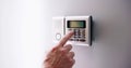 Security alarm keypad Royalty Free Stock Photo