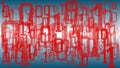 Security big data, binary code algorithm machine Royalty Free Stock Photo