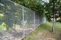 Security boundary fencing at a residential community Royalty Free Stock Photo