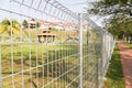 Security boundary fencing at a residential community