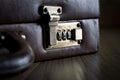 Security briefcase with lock Royalty Free Stock Photo