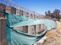 Security bunker in a military base in Afghanistan Royalty Free Stock Photo