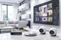 Security camera adapts to emergency needs with strong, secure wireless technology and smartphone control adjustments.