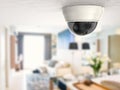 Security camera or cctv camera on ceiling Royalty Free Stock Photo