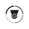 Security camera cctv icon,sign CCTV vector design Royalty Free Stock Photo