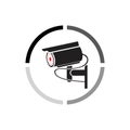 Security camera cctv icon,sign CCTV vector design Royalty Free Stock Photo