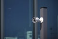 Security camera control - Security Camera, CCTV on location Royalty Free Stock Photo