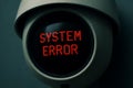 Security Camera Displaying Red System Error Message Royalty Free Stock Photo