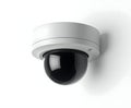 Security Camera Dome Isolated on White Royalty Free Stock Photo