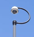 Security Camera Dome On Post Royalty Free Stock Photo