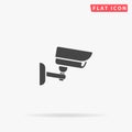 Security Camera flat vector icon