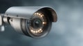 Security camera motion detection system recognizes and identifies people. Royalty Free Stock Photo