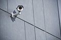 Security camera on office building Royalty Free Stock Photo