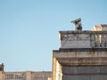Security camera over a palace recording Royalty Free Stock Photo