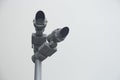 Security camera pole Royalty Free Stock Photo