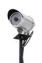 Security camera pole isolated Royalty Free Stock Photo