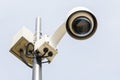 Security camera on a pole set to the observations.