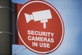 Security Camera Sign Board Royalty Free Stock Photo