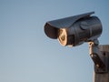 Security camera in the sky Royalty Free Stock Photo