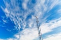 Security camera under blue sky Royalty Free Stock Photo