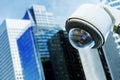 Security camera and urban video Royalty Free Stock Photo